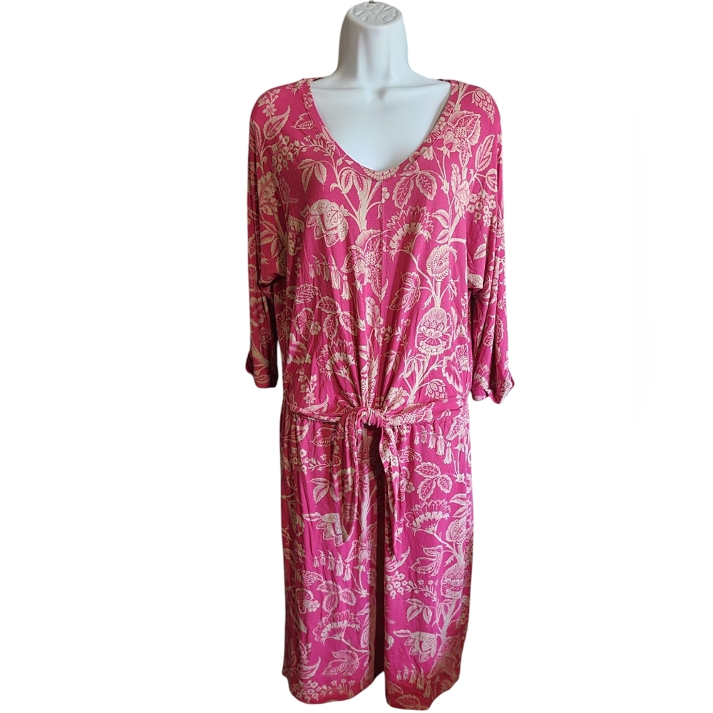 TOMMY BAHAMA pink floral dress S